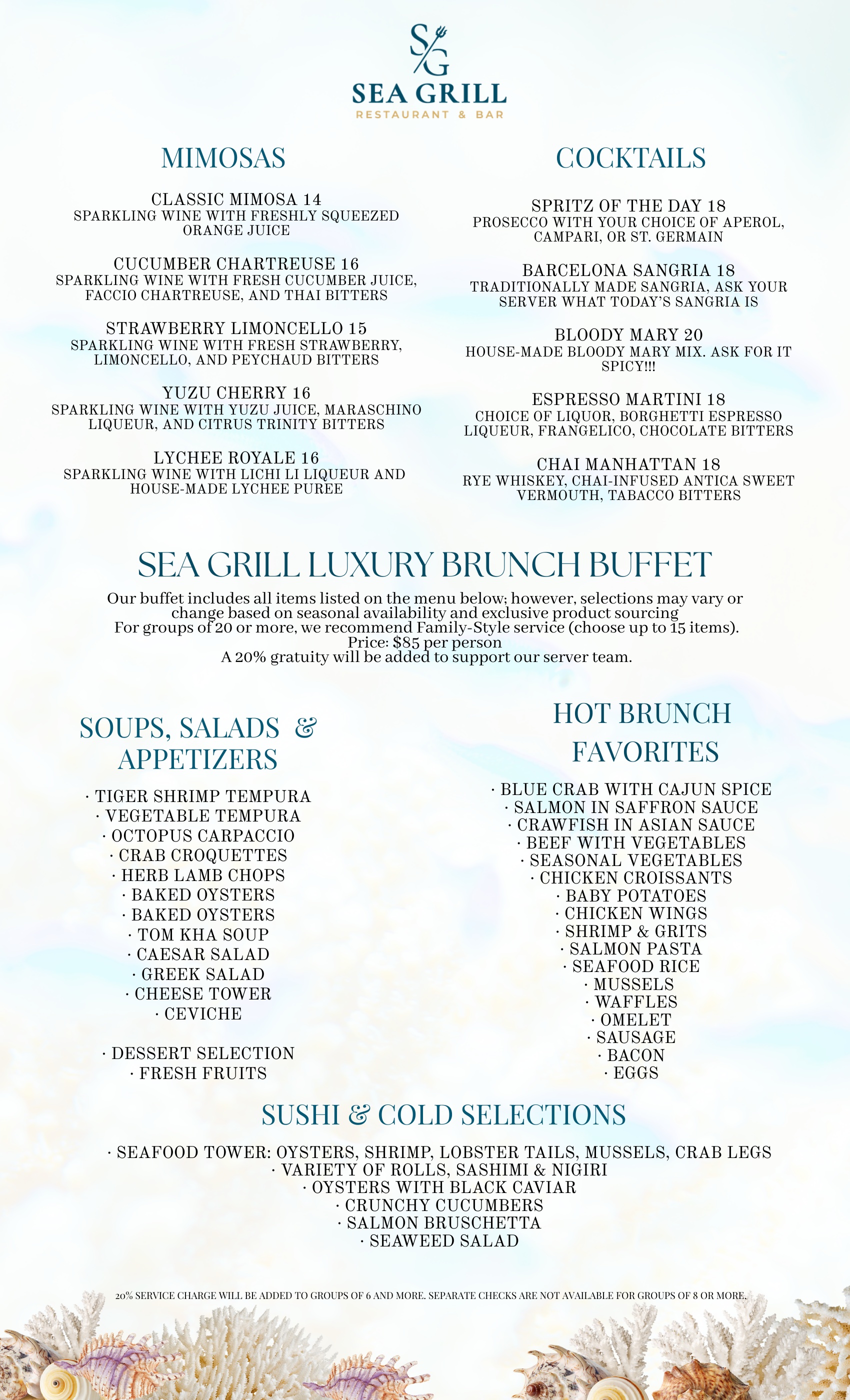 Brunch Menu page 2