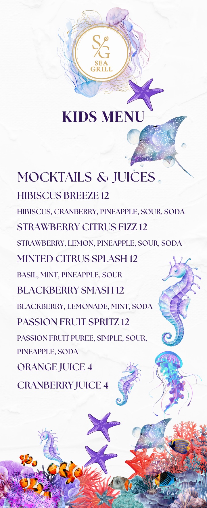 Kids Menu page 2